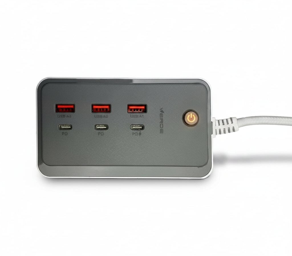 Adaptador Hub USB-A + USB-C PD Verde: guia completo do carregador multiportas