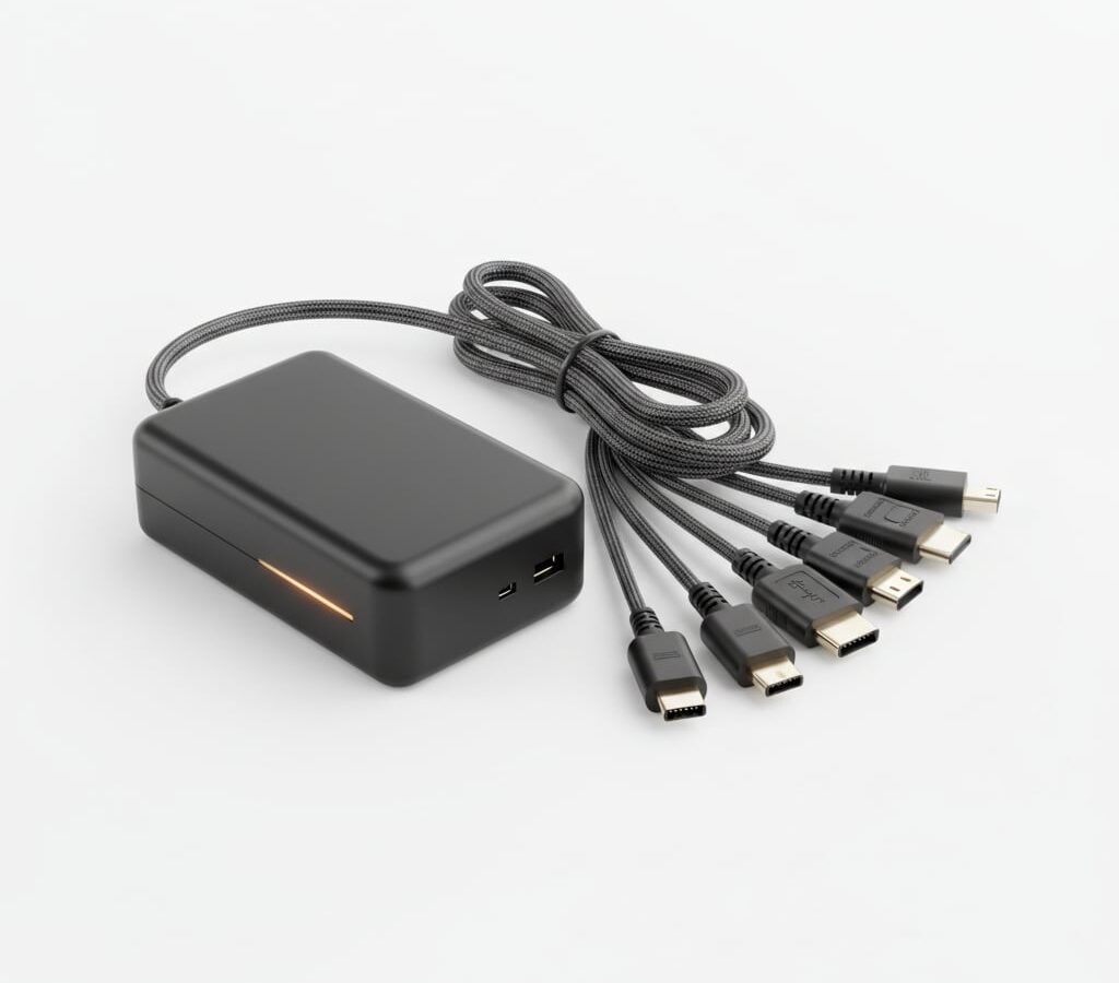 Carregador Universal para Notebook Delta 90W Bivolt Automático com 8 Conectores, Voltagem Inteligente 12V a 24V – Hybrid – Gshield