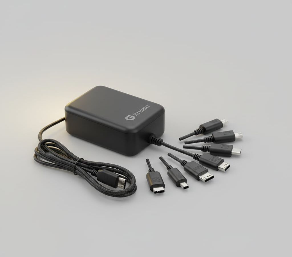 Carregador Universal para Notebook Sharp 90W Bivolt Automático com 8 Conectores, Voltagem Inteligente 12V a 24V – Hybrid – Gshield