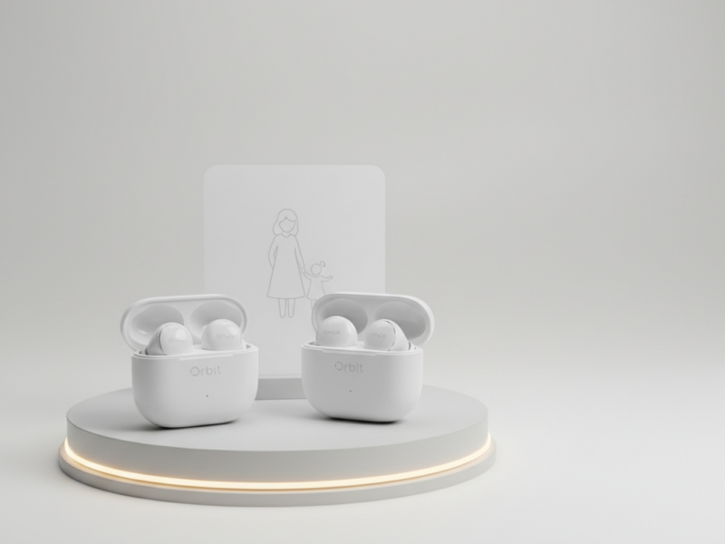 Earbuds Bluetooth Orbit Branco 2 Unidades SPACE – Kit Dia das Mães
