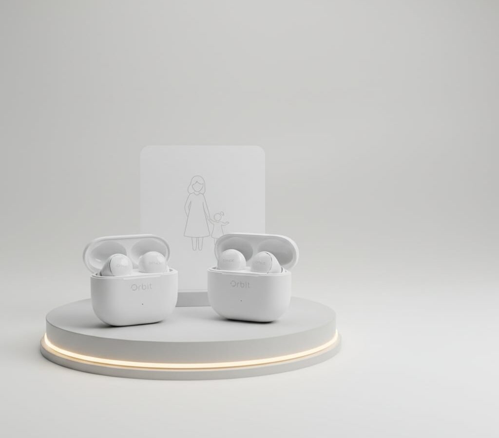 Earbuds Bluetooth Orbit Branco 2 Unidades SPACE – Kit Dia das Mães