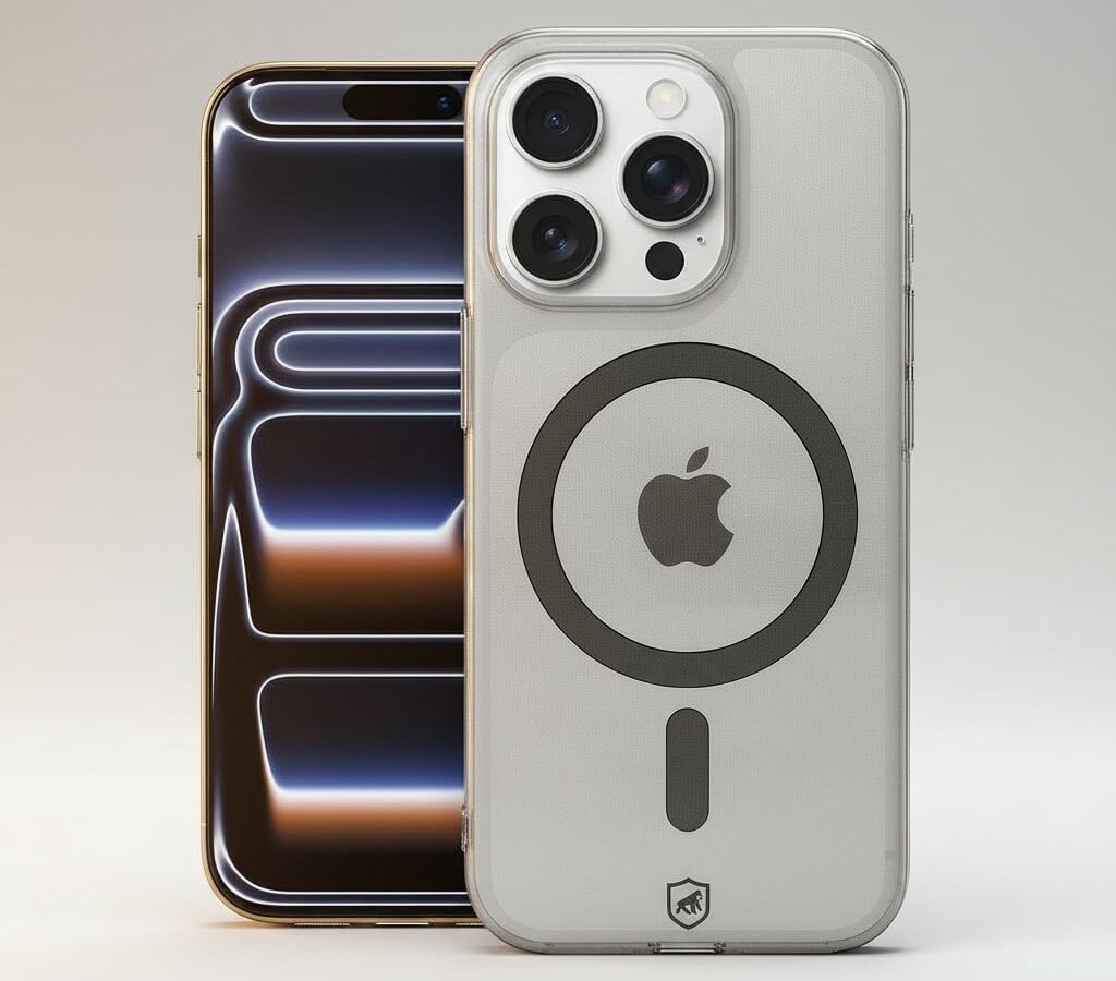 Capa Crystal Slim Magsafe para iPhone 17 Pro: transparente, antiamarelamento e compatível com MagSafe