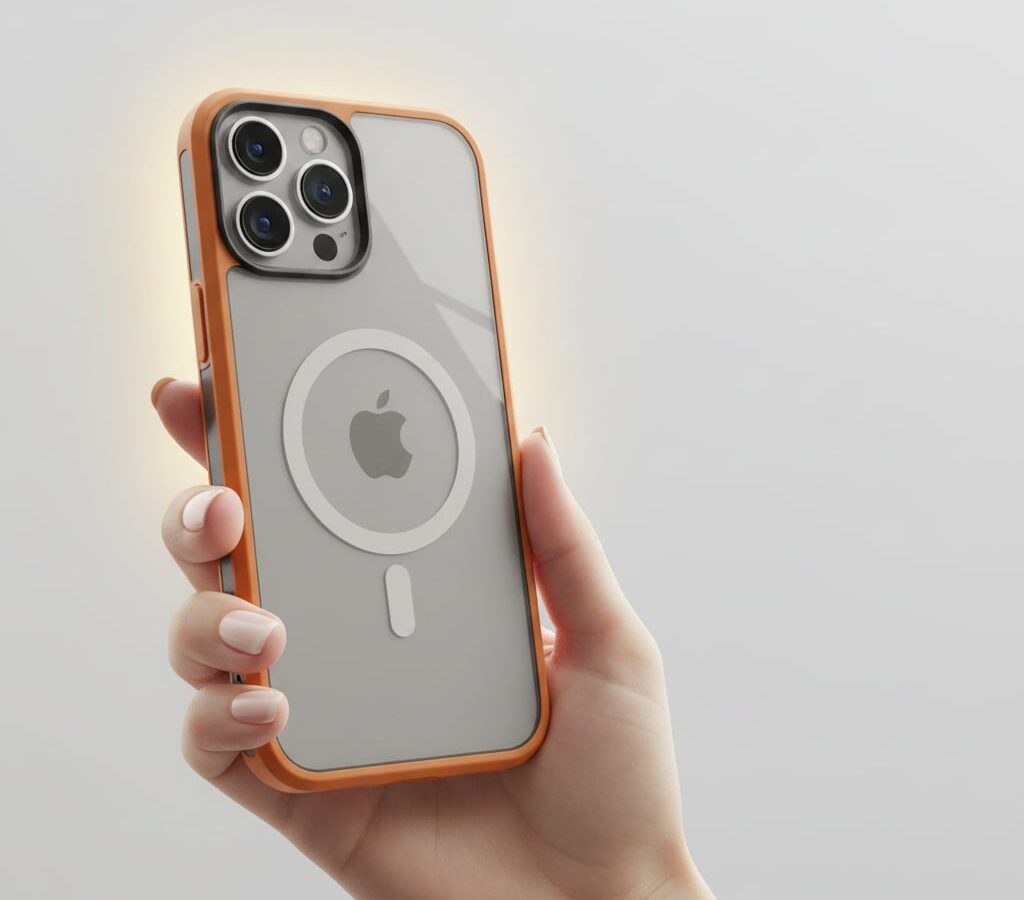 Capa para iPhone 17 Pro MagSafe Wave Transparente Laranja Gshield: guia completo