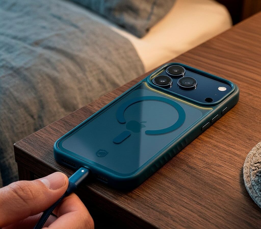 Capa para iPhone 17 Pro Max MagSafe Wave Transparente Azul Gshield: guia completo