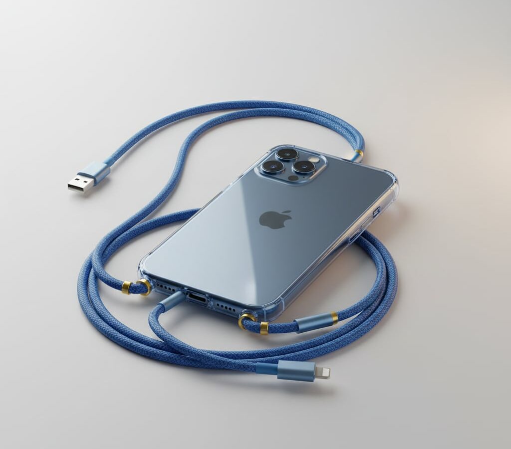 Kit Capa Crystal Slim Azul iPhone 17 Pro Max + Cordão de Pescoço com Cabo: Vale a Pena? Análise Completa