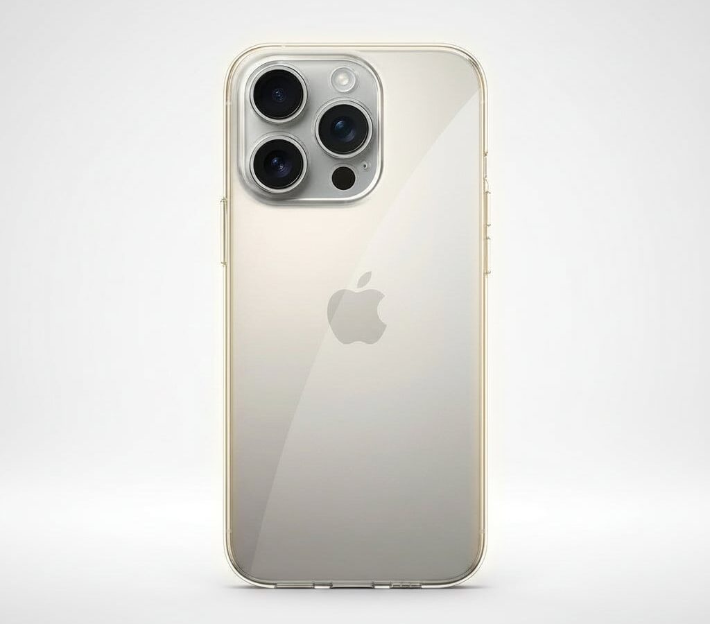Kit Capa Crystal Slim para iPhone 15 Pro + Ventosa: Proteção Discreta com Praticidade